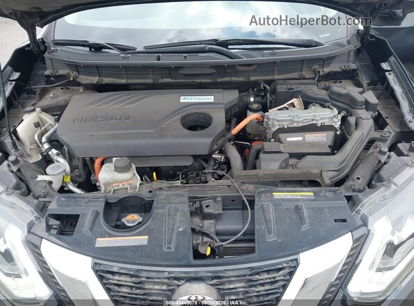 5N1ET2MV3HC798160 2017 NISSAN ROGUE HYBRID Black უკანა ხედი
