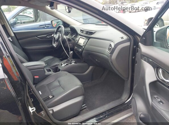 5N1ET2MV3HC798160 2017 NISSAN ROGUE HYBRID Black წინა სალონის ხედი