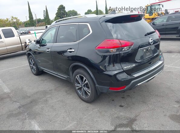5N1ET2MV3HC798160 2017 NISSAN ROGUE HYBRID Black უკანა მარცხენა