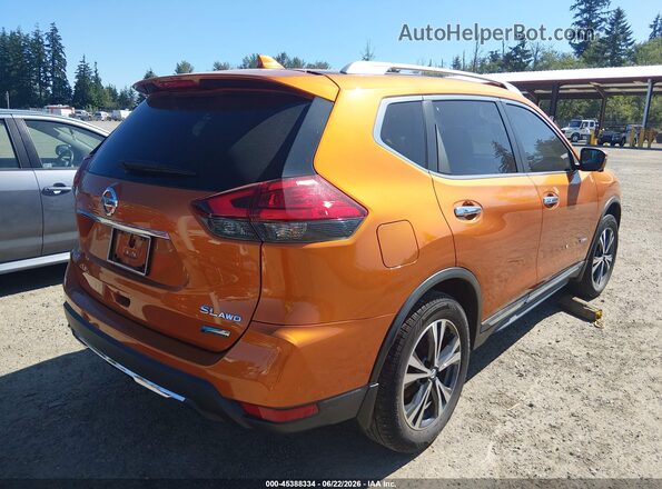 5N1ET2MV3HC807410 2017 NISSAN ROGUE HYBRID Orange Trasero derecho