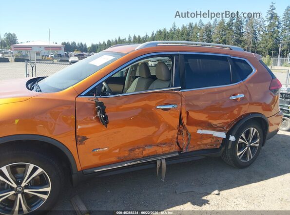 5N1ET2MV3HC807410 2017 NISSAN ROGUE HYBRID Orange Vista frontal