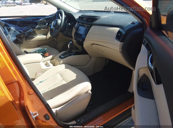 5N1ET2MV3HC807410 2017 NISSAN ROGUE HYBRID Orange Vista interior delantera