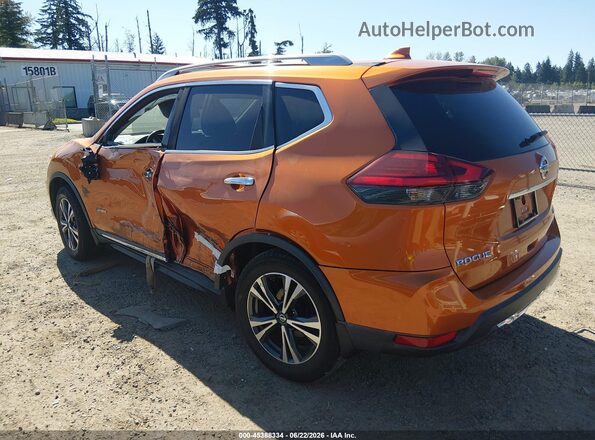 5N1ET2MV3HC807410 2017 NISSAN ROGUE HYBRID Orange Trasero izquierdo