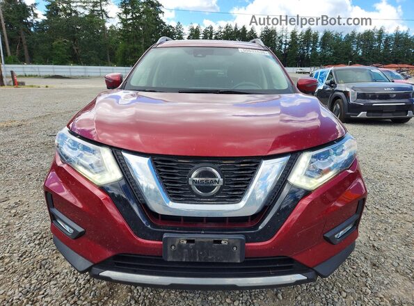 5N1ET2MV5JC802652 2018 NISSAN ROGUE Burgundy 
