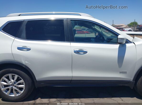 5N1ET2MV5KC736296 2019 NISSAN ROGUE HYBRID White Սալոնի 360 աստիճան տեսք