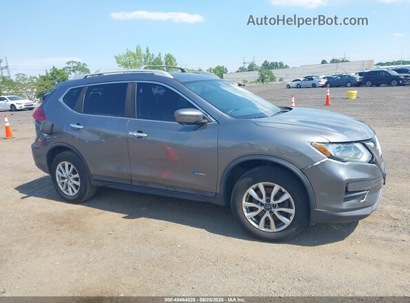 5N1ET2MV7HC828650 2017 NISSAN ROGUE HYBRID Gray Vista interior trasera