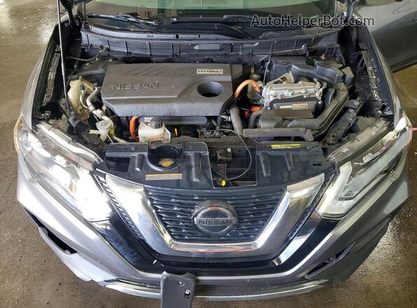 5N1ET2MV7KC710704 2019 NISSAN ROGUE Gray Engine compartment view