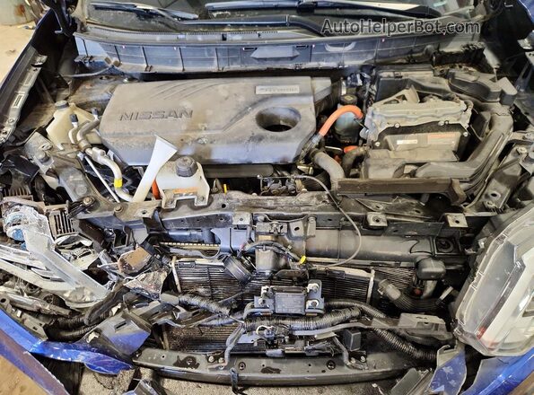 5N1ET2MVXHC829646 2017 NISSAN ROGUE Blue Rear interior view