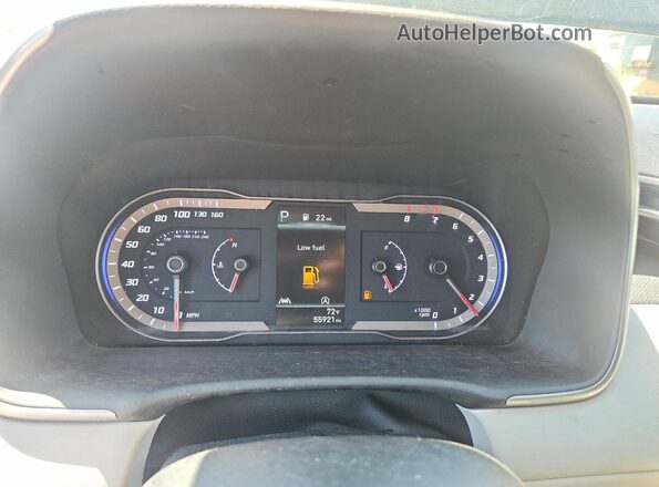 5NMJA3AE8NH093659 2022 HYUNDAI TUCSON Black Instrument cluster view