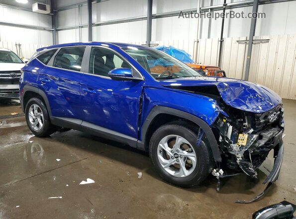 5NMJACAE0NH065824 2022 HYUNDAI TUCSON Blue Przód prawy