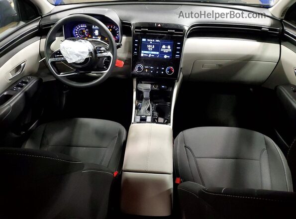 5NMJACAE0NH065824 2022 HYUNDAI TUCSON Blue Widok deski rozdzielczej