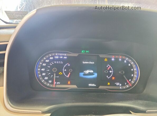 5NMJACAE7PH168077 2023 HYUNDAI TUCSON Blue Սարքավորումների վահանակի տեսք