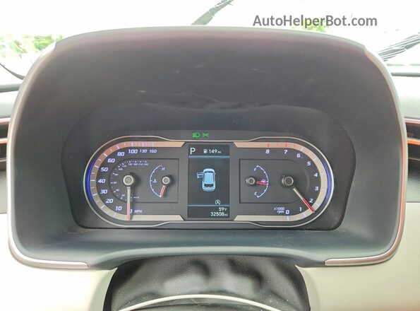 5NMJACDEXRH382415 2024 HYUNDAI TUCSON Silver Instrument cluster view