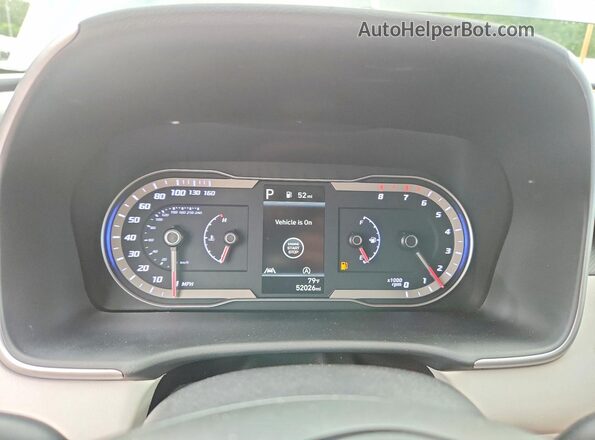 5NMJB3AE0NH132645 2022 HYUNDAI TUCSON Gray Widok zestawu wskaźników