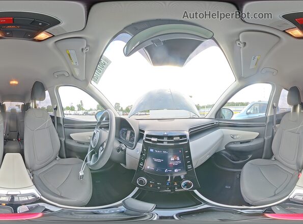 5NMJB3AE0NH132645 2022 HYUNDAI TUCSON Gray Widok wnętrza 360 stopni
