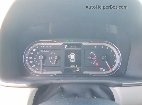 5NMJB3AE3NH010880 2022 HYUNDAI TUCSON Black Вид щитка приладів