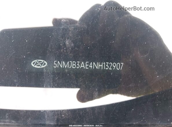 5NMJB3AE4NH132907 2022 HYUNDAI TUCSON Black Engine compartment view