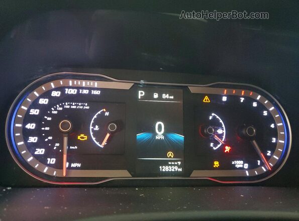 5NMJB3AE6NH026183 2022 HYUNDAI TUCSON Gray Вид щитка приладів