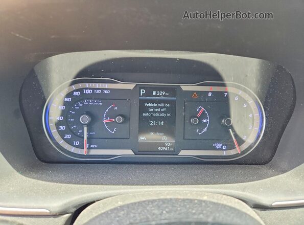 5NMJB3AE8NH069701 2022 HYUNDAI TUCSON Silver Вид щитка приладів