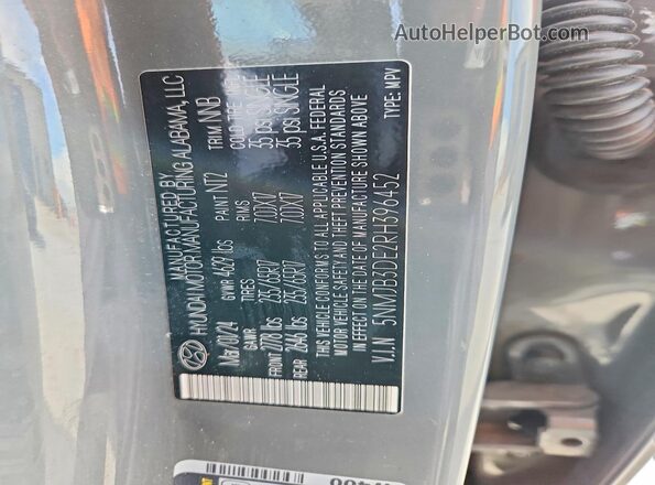 5NMJB3DE2RH396452 2024 HYUNDAI TUCSON Gray 
