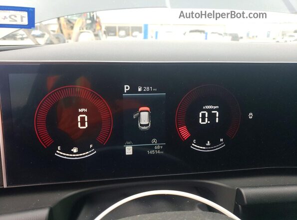 5NMJB3DEXSH451106 2025 HYUNDAI TUCSON Gray Вид щитка приладів