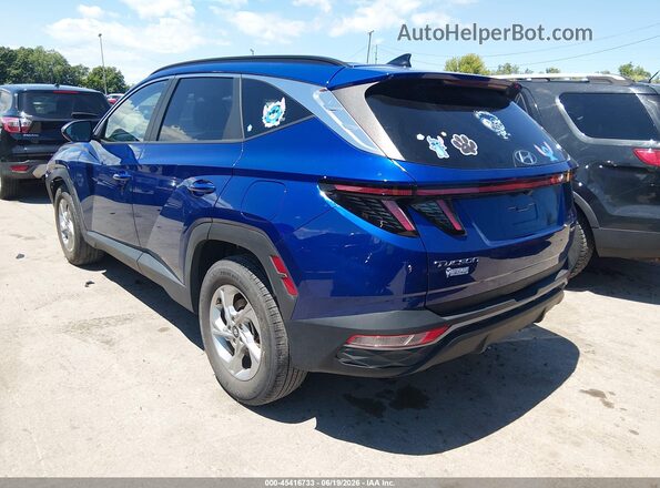 5NMJBCAE0NH155410 2022 HYUNDAI TUCSON Синий Задняя левая четверть