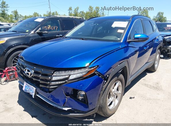5NMJBCAE0NH155410 2022 HYUNDAI TUCSON Синий Вид спереди