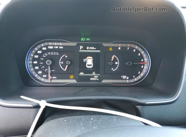 5NMJBCAE1PH217741 2023 HYUNDAI TUCSON Silver ხელსაწყოთა პანელის ხედი