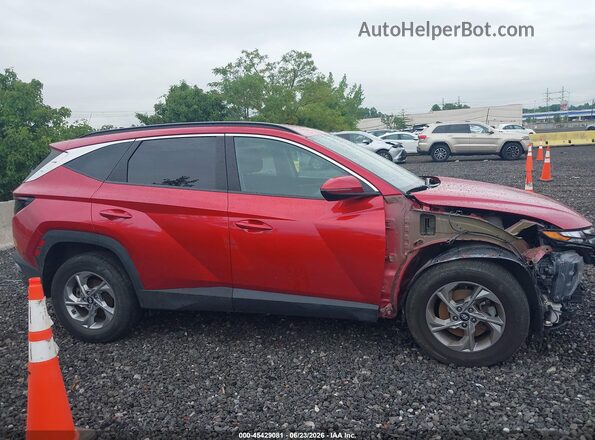 5NMJBCAE2NH044003 2022 HYUNDAI TUCSON Red Rear interior view