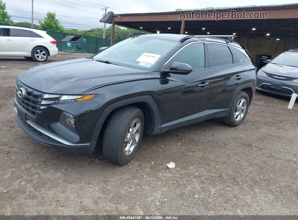 5NMJBCAE2PH278239 2023 HYUNDAI TUCSON Black წინა მარცხენა ხედი სამი მეოთხედიდან