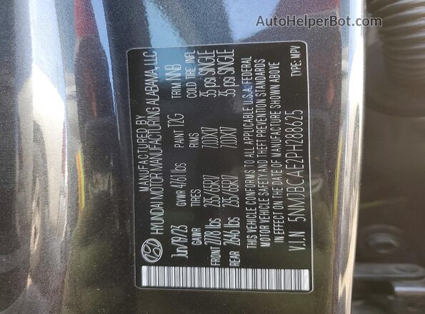 5NMJBCAE2PH288625 2023 HYUNDAI TUCSON Серый 