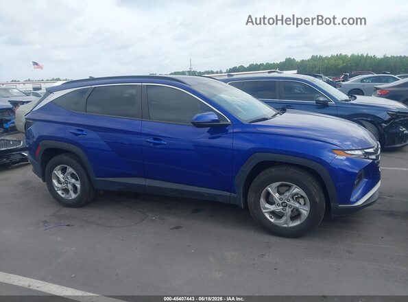 5NMJBCAE3PH219863 2023 HYUNDAI TUCSON Blue უკანა სალონის ხედი
