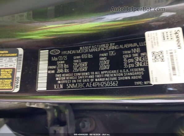 5NMJBCAE4PH250362 2023 HYUNDAI TUCSON Gray Вид підкапотного простору