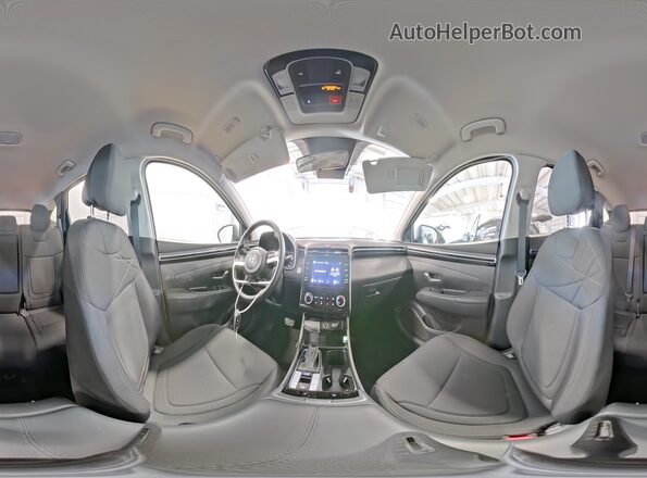 5NMJBCAE7NH120895 2022 HYUNDAI TUCSON White Панорамний вид салону 360°