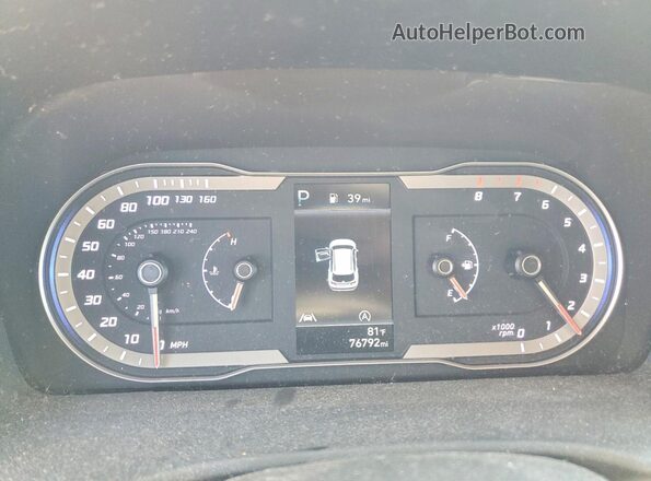 5NMJBCAEXNH039972 2022 HYUNDAI TUCSON Серый Вид щитка приборов