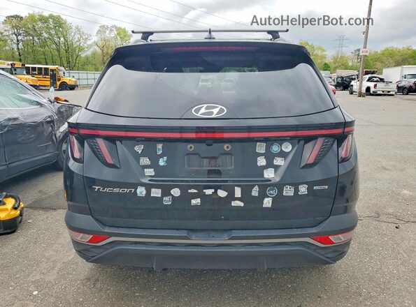 5NMJBCAEXNH048493 2022 HYUNDAI TUCSON Black Вид ззаду