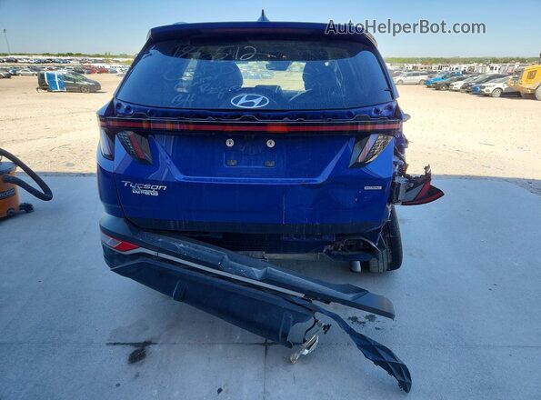 5NMJBCAEXNH147069 2022 HYUNDAI TUCSON Blue უკანა ხედი