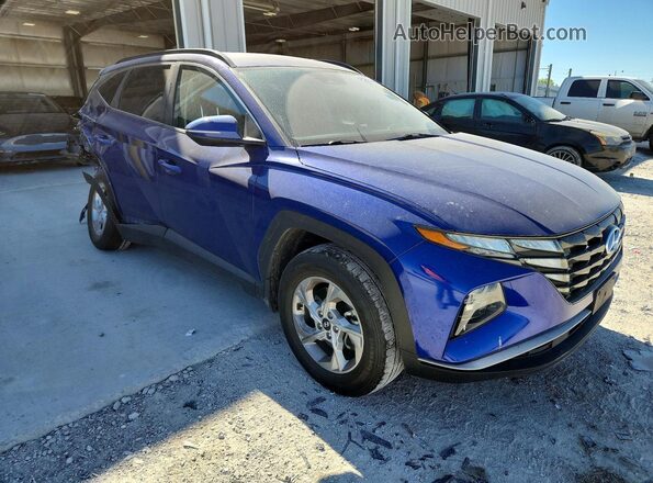 5NMJBCAEXNH147069 2022 HYUNDAI TUCSON Blue წინა მარჯვენა
