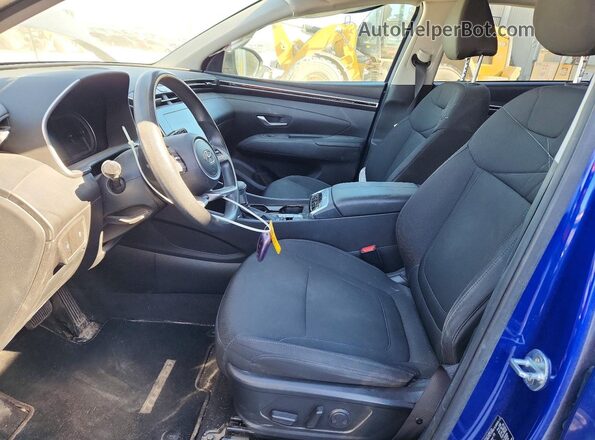 5NMJBCAEXNH147069 2022 HYUNDAI TUCSON Blue წინა სალონის ხედი