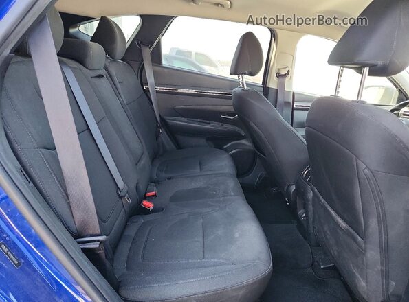 5NMJBCAEXNH147069 2022 HYUNDAI TUCSON Blue უკანა სალონის ხედი