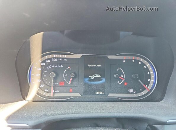 5NMJBCAEXNH147069 2022 HYUNDAI TUCSON Blue ხელსაწყოთა პანელის ხედი