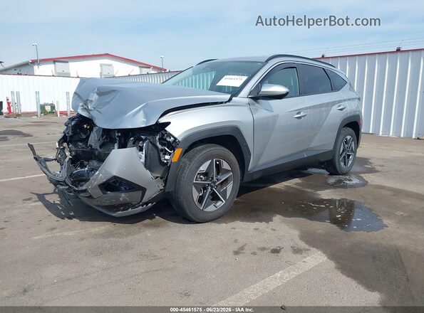 5NMJBCDE1SH498153 2025 HYUNDAI TUCSON Gray წინა მარცხენა ხედი სამი მეოთხედიდან