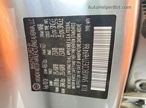 5NMJBCDE2TH694166 2026 HYUNDAI TUCSON Silver 