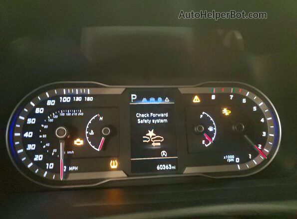 5NMJBCDEXRH309414 2024 HYUNDAI TUCSON Blue Vista del cuadro de instrumentos