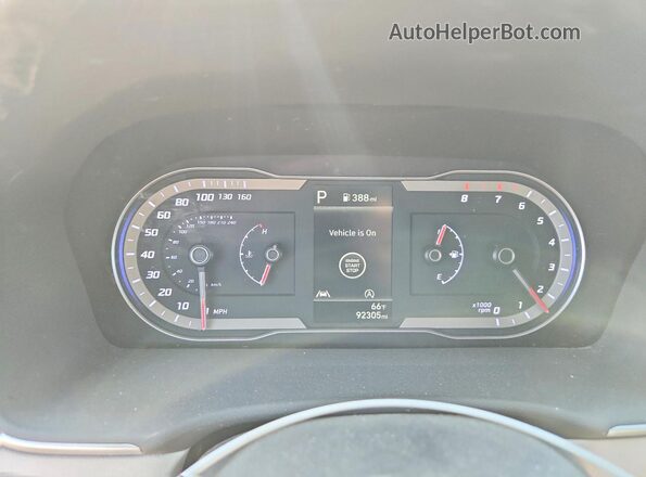 5NMJBCDEXRH325497 2024 HYUNDAI TUCSON White Widok zestawu wskaźników