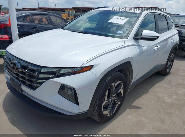 5NMJC3AE1NH121117 2022 HYUNDAI TUCSON Белый Передняя левая четверть