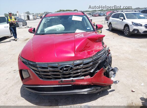 5NMJC3AE7NH002570 2022 HYUNDAI TUCSON Red Widok zestawu wskaźników