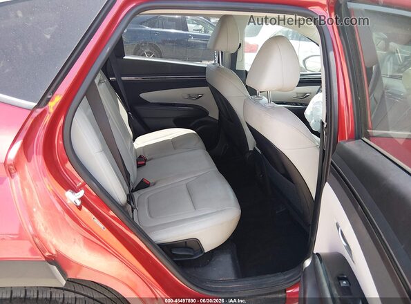 5NMJC3AE7NH002570 2022 HYUNDAI TUCSON Red Widok naklejki z numerem VIN