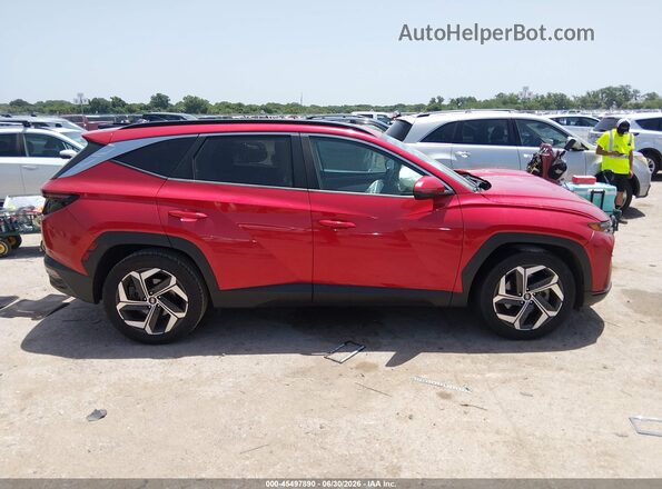 5NMJC3AE7NH002570 2022 HYUNDAI TUCSON Red Widok wnętrza z tyłu