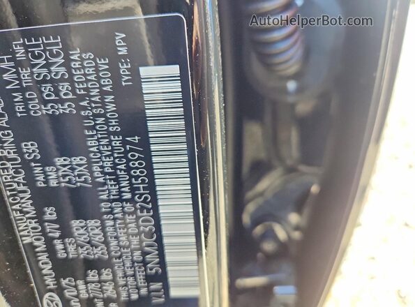 5NMJC3DE2SH588974 2025 HYUNDAI TUCSON Black Engine compartment view
